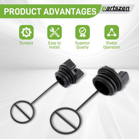 Partszen cap set components close-up, ready for easy replacement.