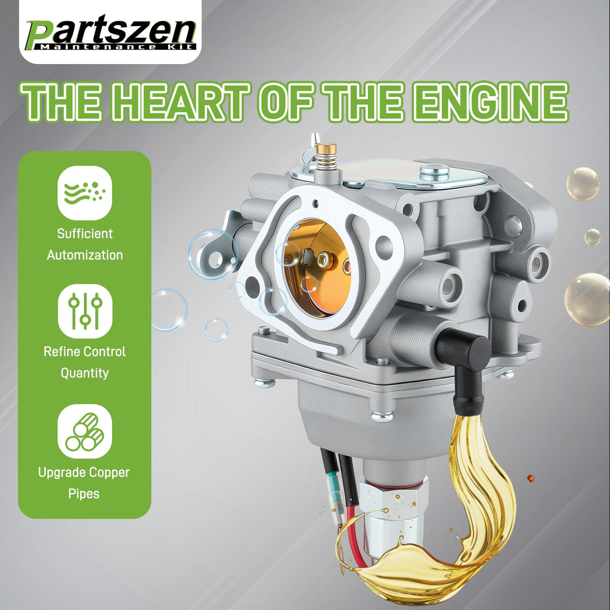 partszen SV725 kit package including filters and pump for Kohler SV engines