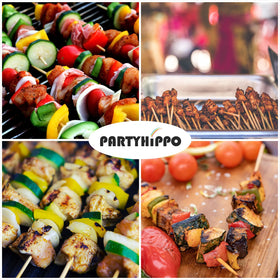 PARTYHIPPO skewers with vegetables and fruit for colorful skewers