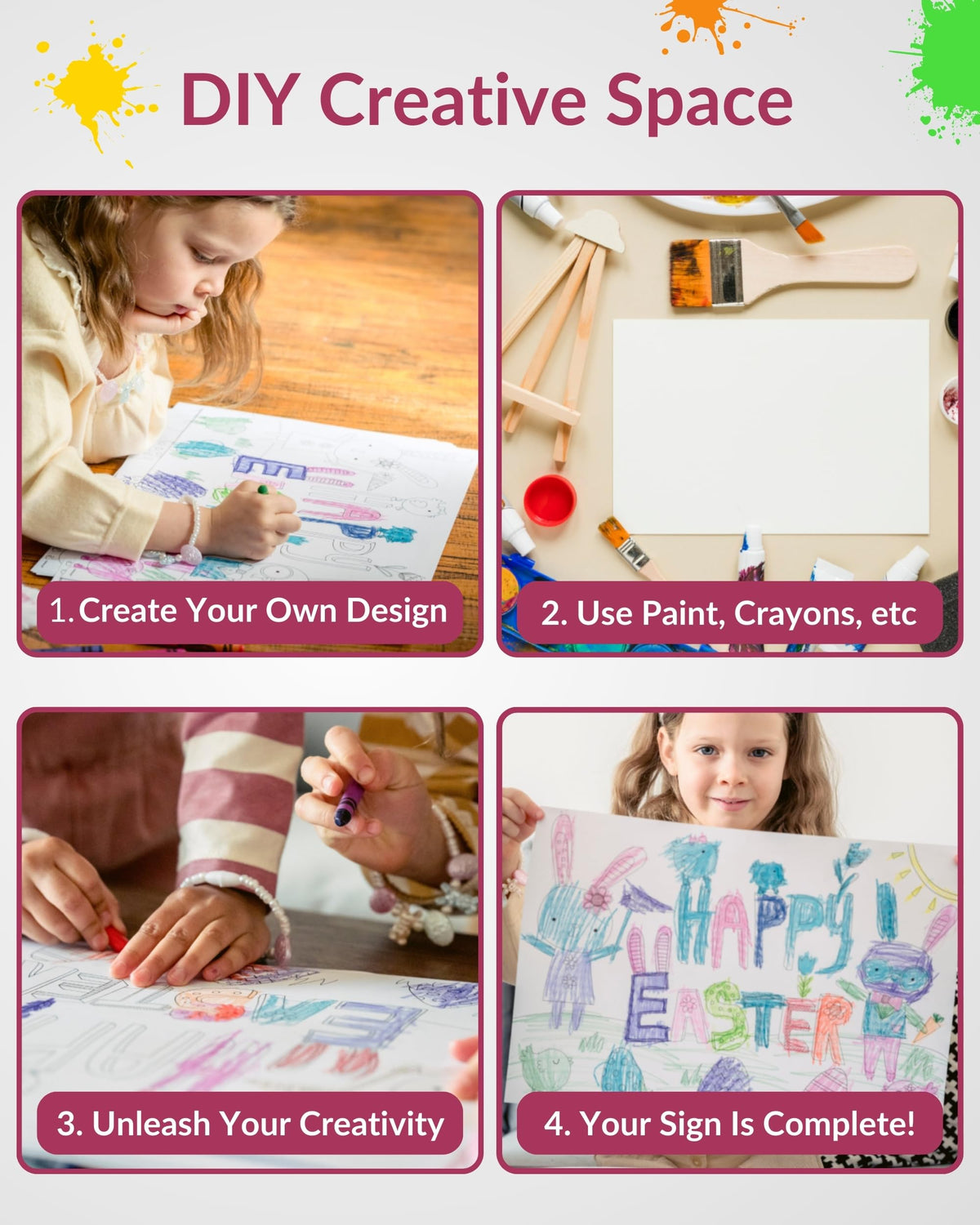 PartyPrints double-sided yard signs maximize message exposure from both directions.