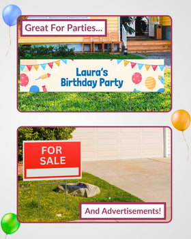 PartyPrints erasable markers let you update details quickly on site.