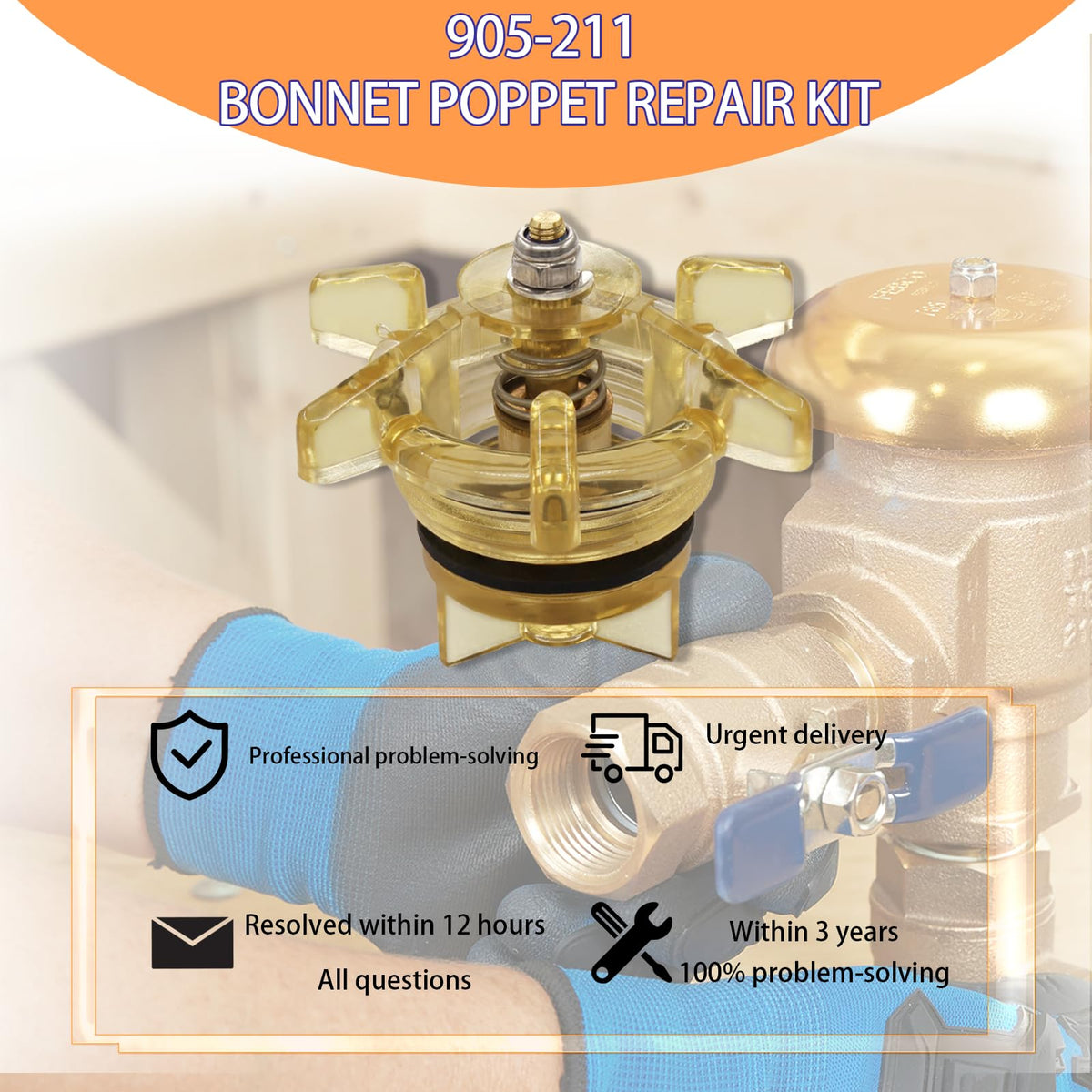 Parzuozenney complete backflow repair kit ready for maintenance