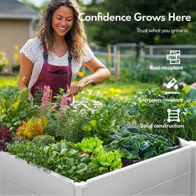 PASAMIC 8x4 DIY plant bed enabling versatile layout options
