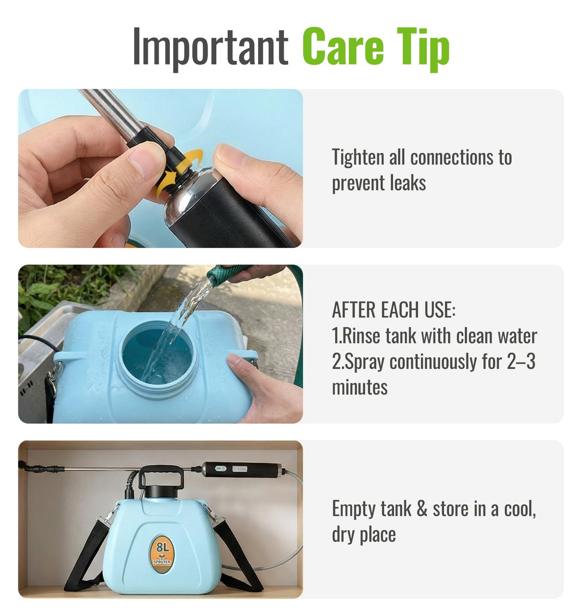 Durable HDPE and ABS construction of the PASAMIC sprayer