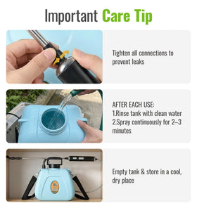 Durable HDPE and ABS construction of the PASAMIC sprayer