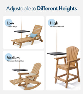 Pasamic poolside umbrella table for poolside lounging