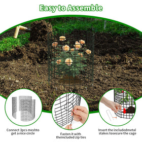 PASARA ground stake secures cages against wind and movement