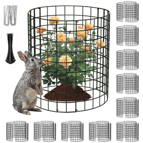 PASARA round cloche plant cage protects vegetables with sturdy weatherproof mesh
