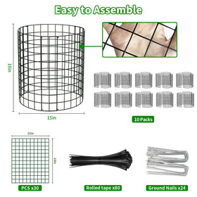 PASARA protection for lettuce and tomatoes with 1-inch mesh