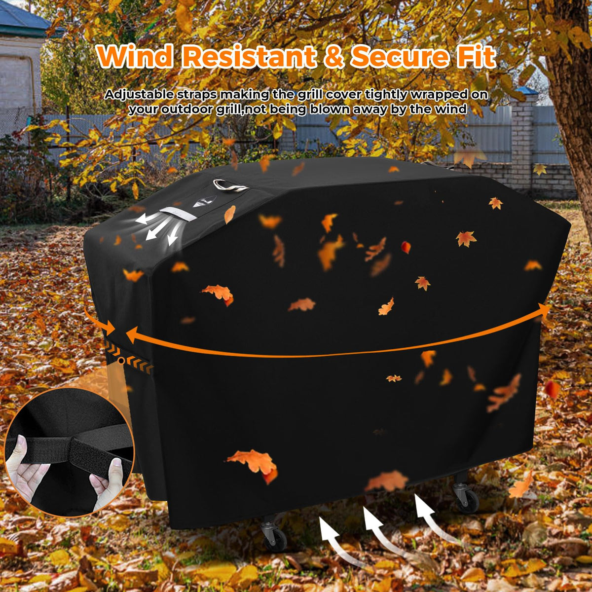 PasWith 600D tear resistant material for durable outdoor coverage