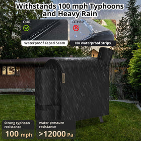 PasWith 900D heavy-duty material provides lasting outdoor durability for grills.