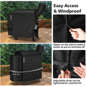 PasWith easy-clean surface rinses clean after outdoor use.