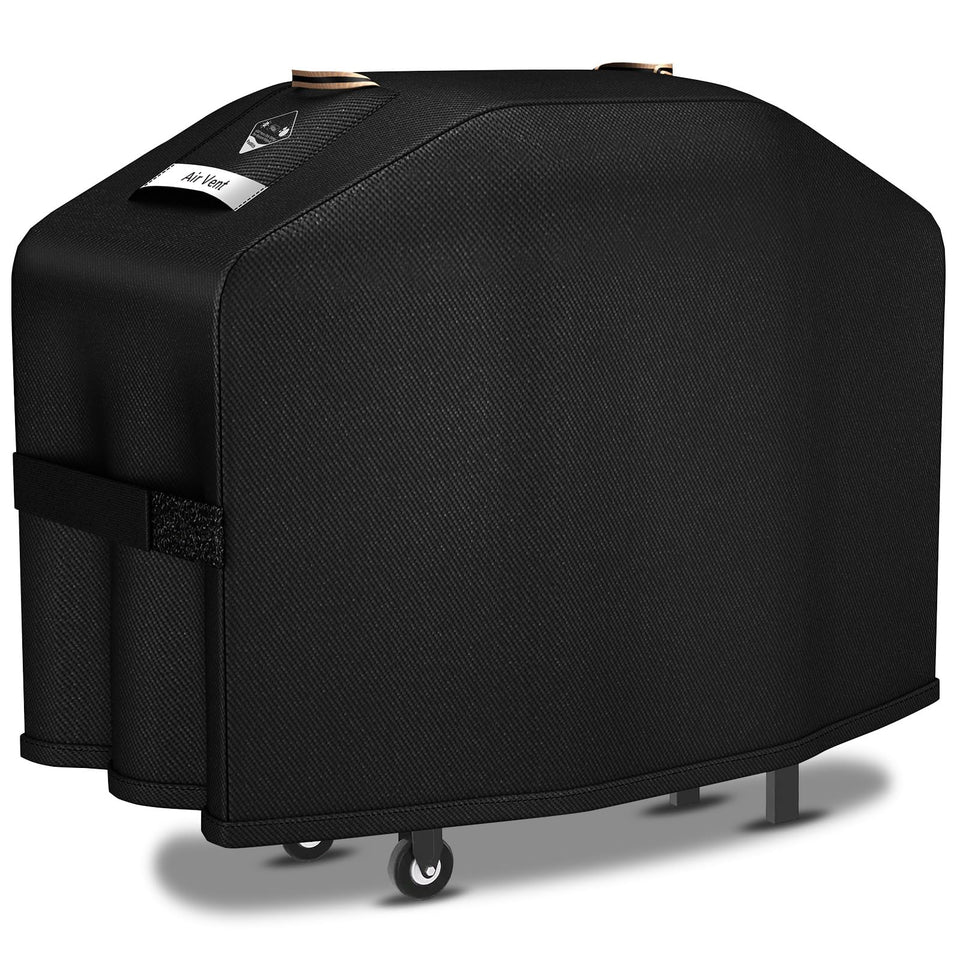 PasWith 28-inch griddle cover fitted on Blackstone keeps rain and dust out