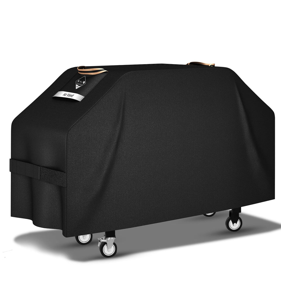 PasWith griddle cover for Blackstone 36-inch with four burners and shelf.