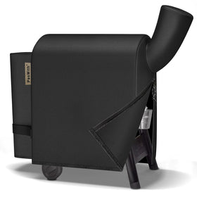 PasWith grill cover for Traeger Pro 22/575 guards against rain and dust.