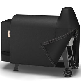 PasWith Pit Boss Austin XL cover shows dimensions for precise fit and protection.