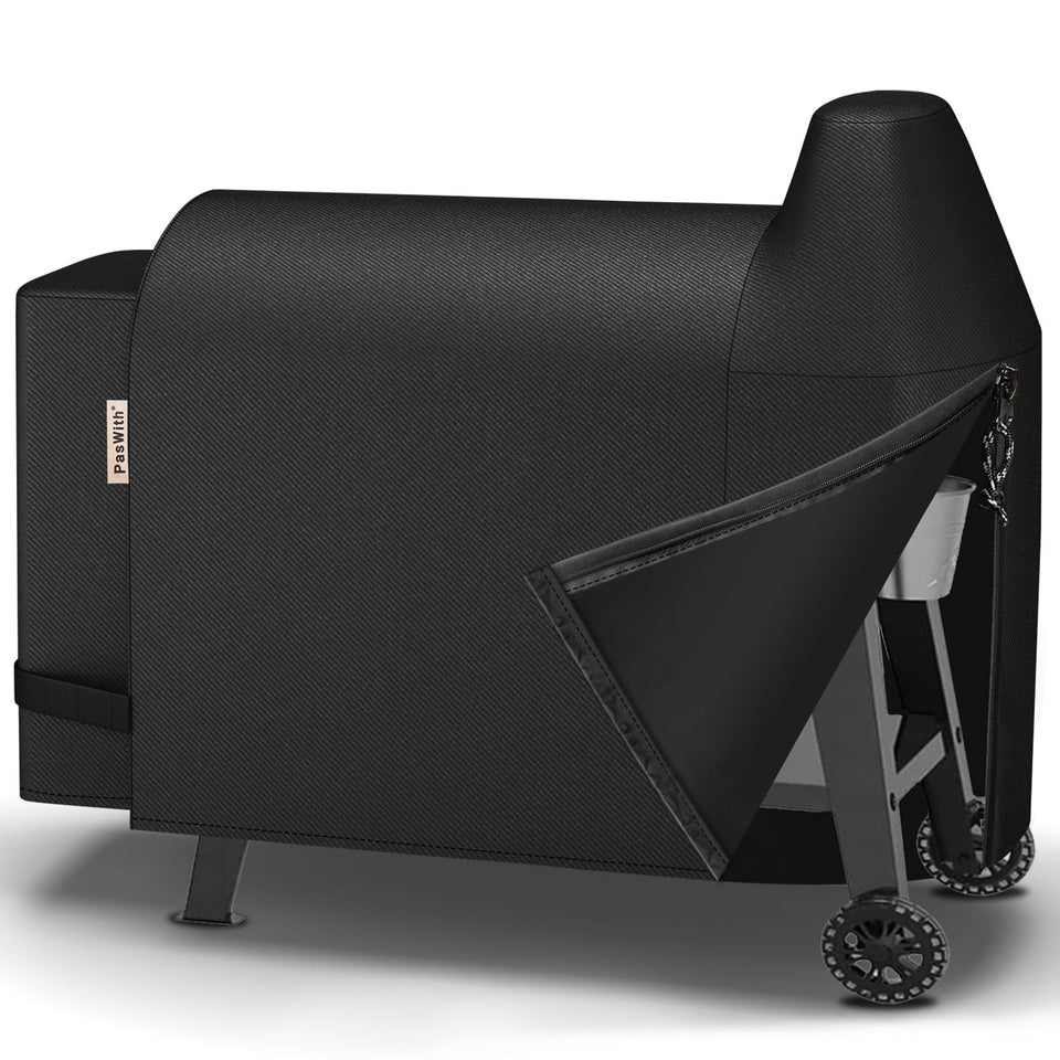 PasWith Pit Boss Austin XL cover shows dimensions for precise fit and protection.