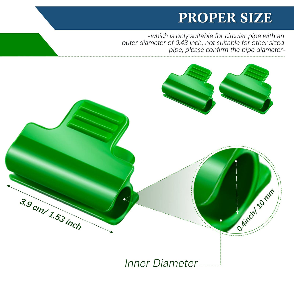 Patelai film row cover clip 10mm provides sturdy grip on hoops and poles.