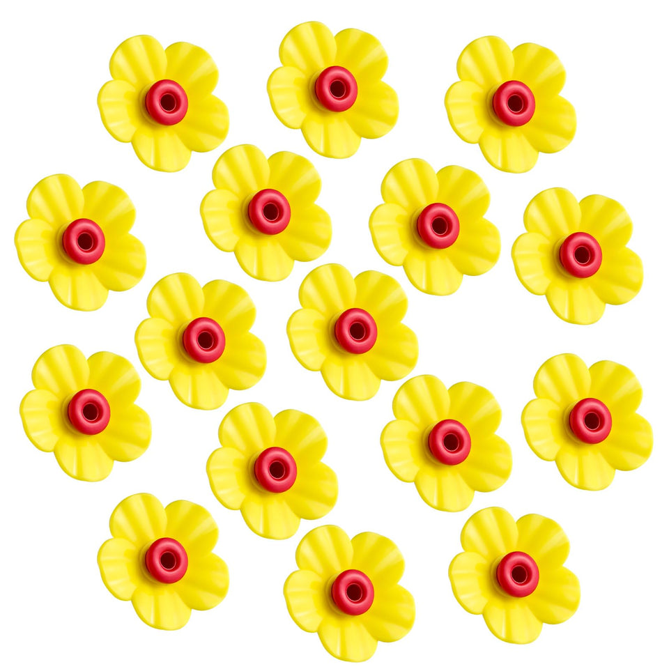 Patelai hummingbird feeder flowers pack, replacement parts that simplify refills and keep water clean.