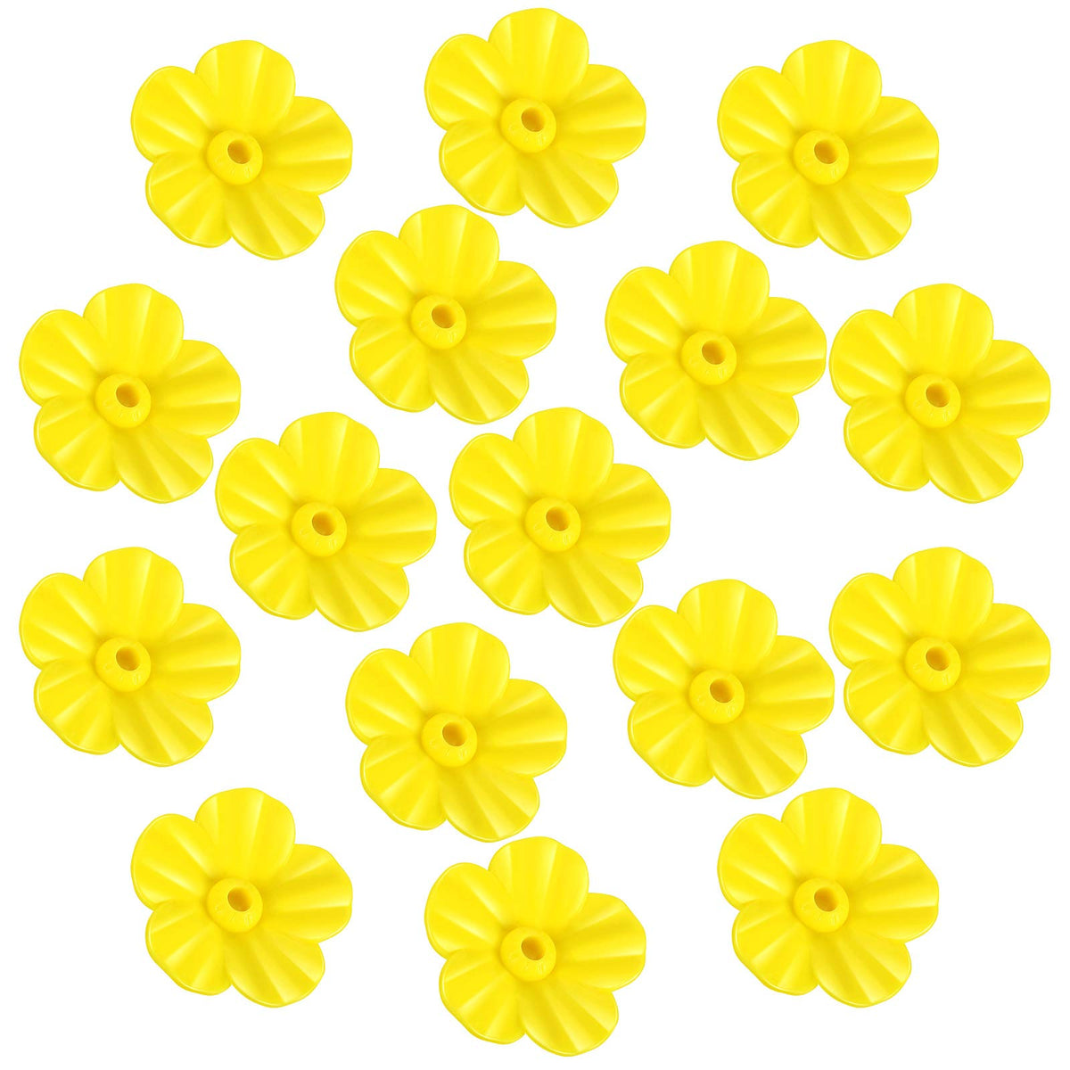 Patelai hummingbird feeder flowers yellow set, durable and UV resistant for outdoor use.