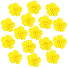 Patelai hummingbird feeder flowers yellow set, durable and UV resistant for outdoor use.