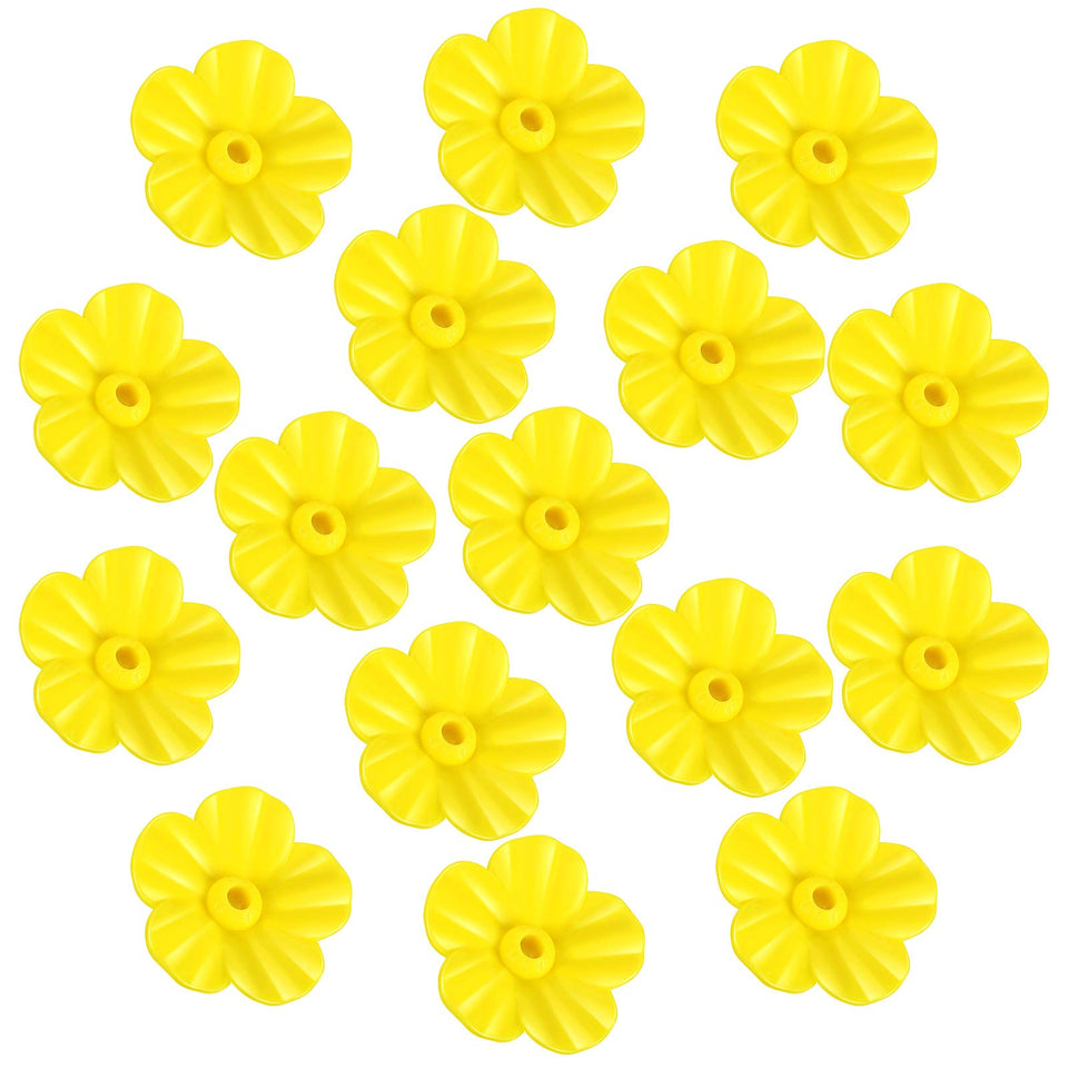 Patelai hummingbird feeder flowers yellow set, durable and UV resistant for outdoor use.