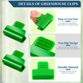Patelai pp plastic clips durable and rust-free for long-term greenhouse use.