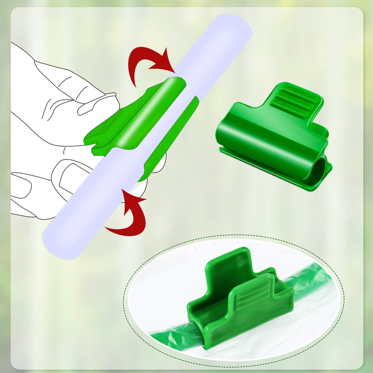 Patelai threaded design clip offers non-slip security and adjustable positioning.