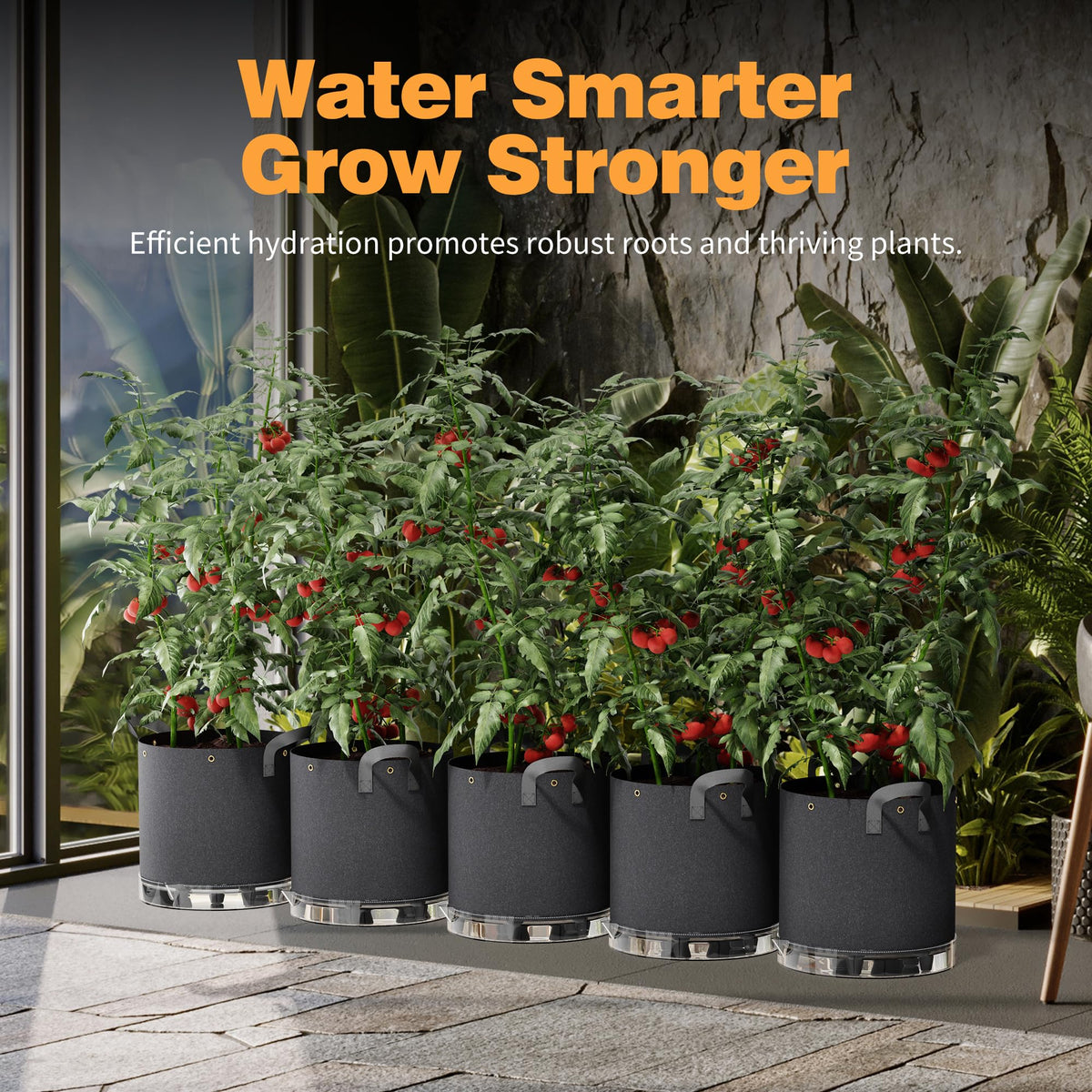 Patigrow bags suit fruits, vegetables, and flowers for versatile, space-efficient gardening
