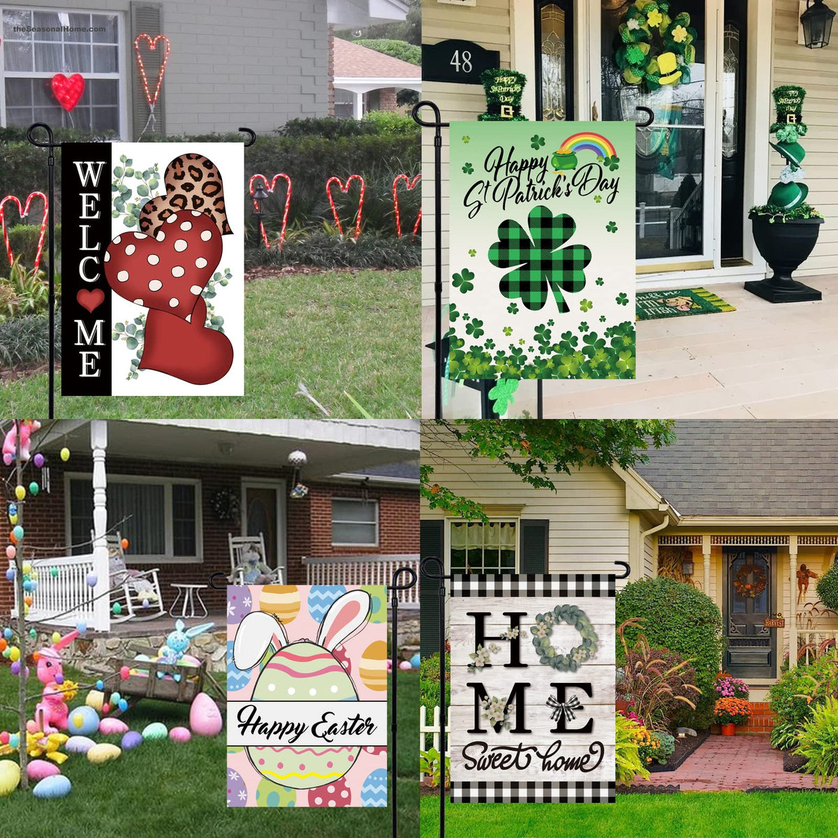 Pating colorful seasonal designs for yard decor, brightening lawns and porches