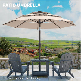 Patio Kingdom 10ft UV-resistant fabric keeps colors vibrant and protected.