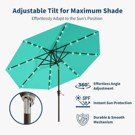 Patio Kingdom canopy in 100% polyester, waterproof and UV-resistant for lasting color.