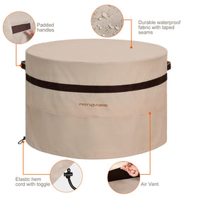 PATIOASIS adjustable drawstrings provide snug, wind-resistant fit.