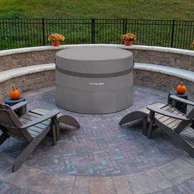 PATIOASIS easy on/off double-handle design simplifies covering.