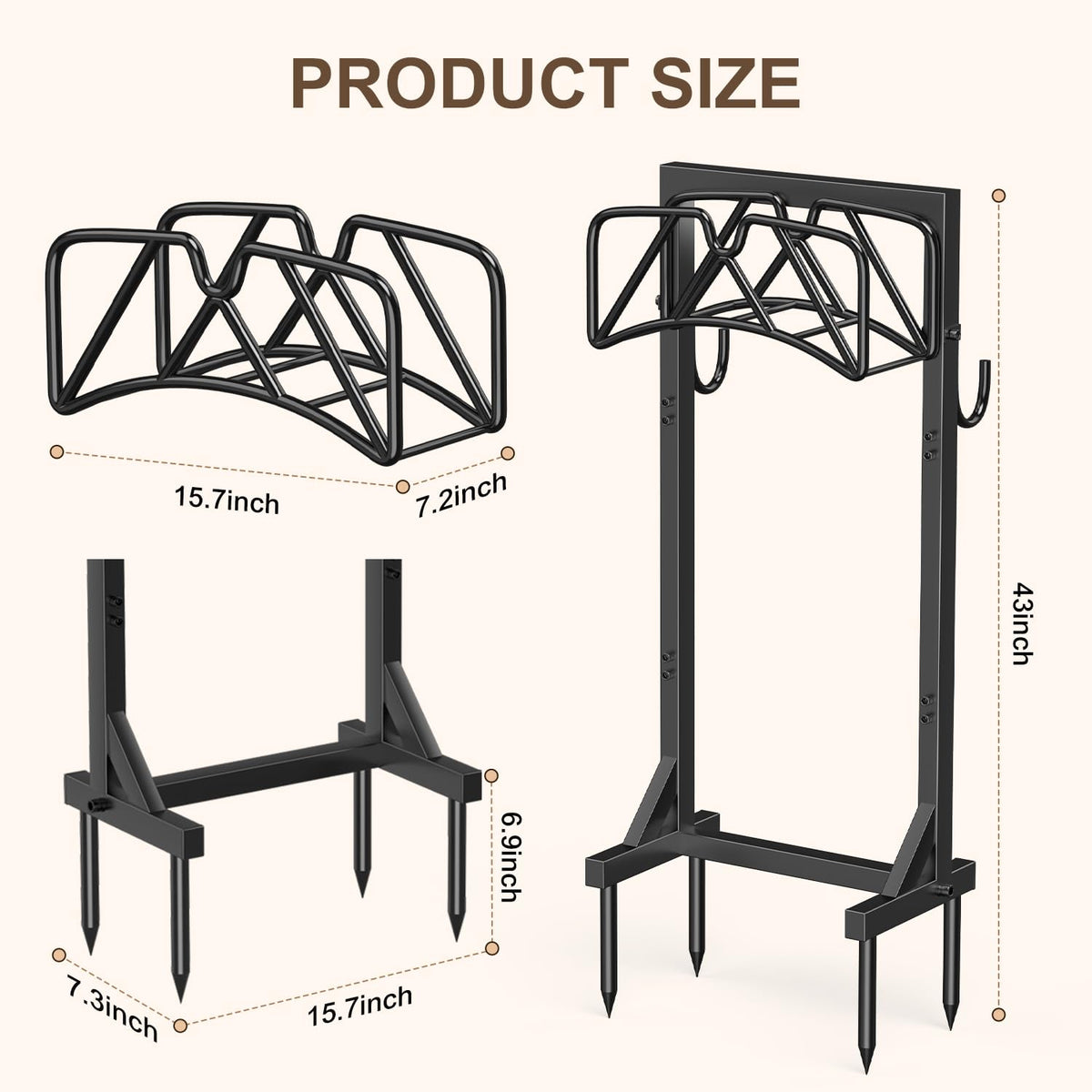 Patiobay easy-install outdoor hose stand helps quick setup