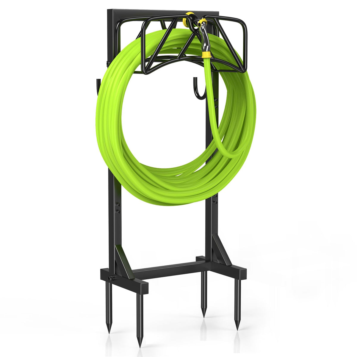 Patiobay garden hose holder stand for organized hose storage outdoors