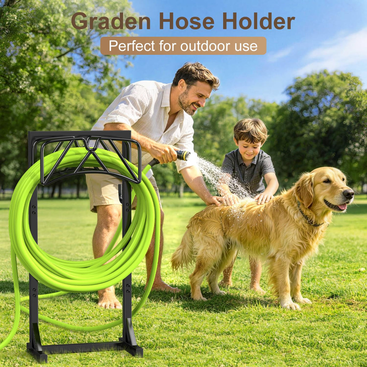 Patiobay hose holder side hooks for tools and accessories