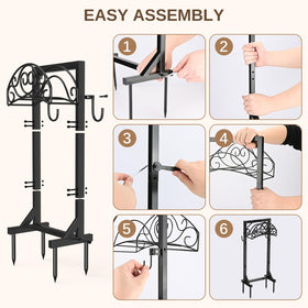 Patiobay hose storage setup demonstrates efficient hose deployment and retrieval