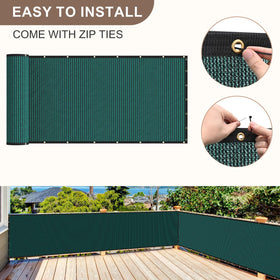 Permeable fabric allows air and water to pass through while maintaining privacy
