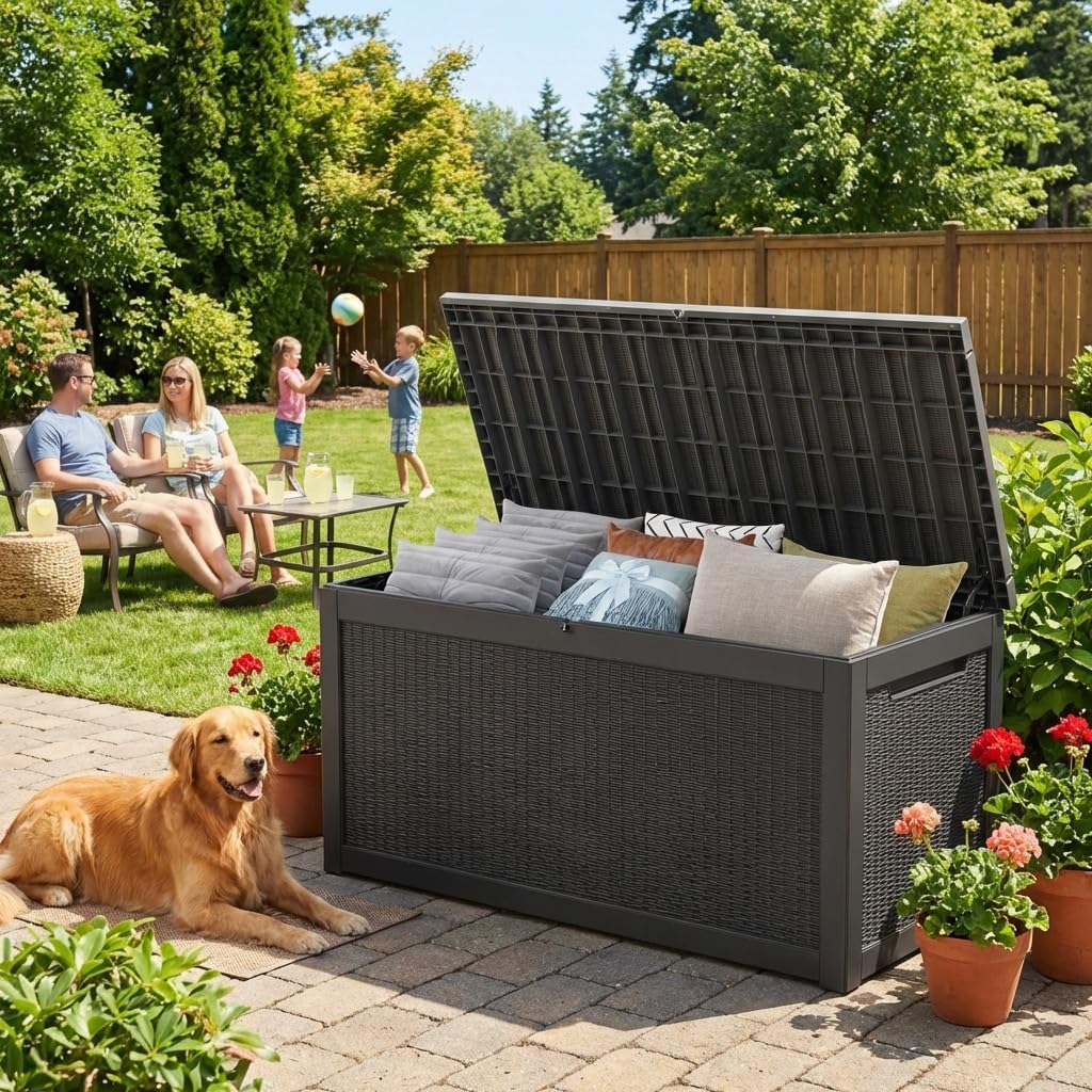 PATIOEASY lockable lid for added outdoor security