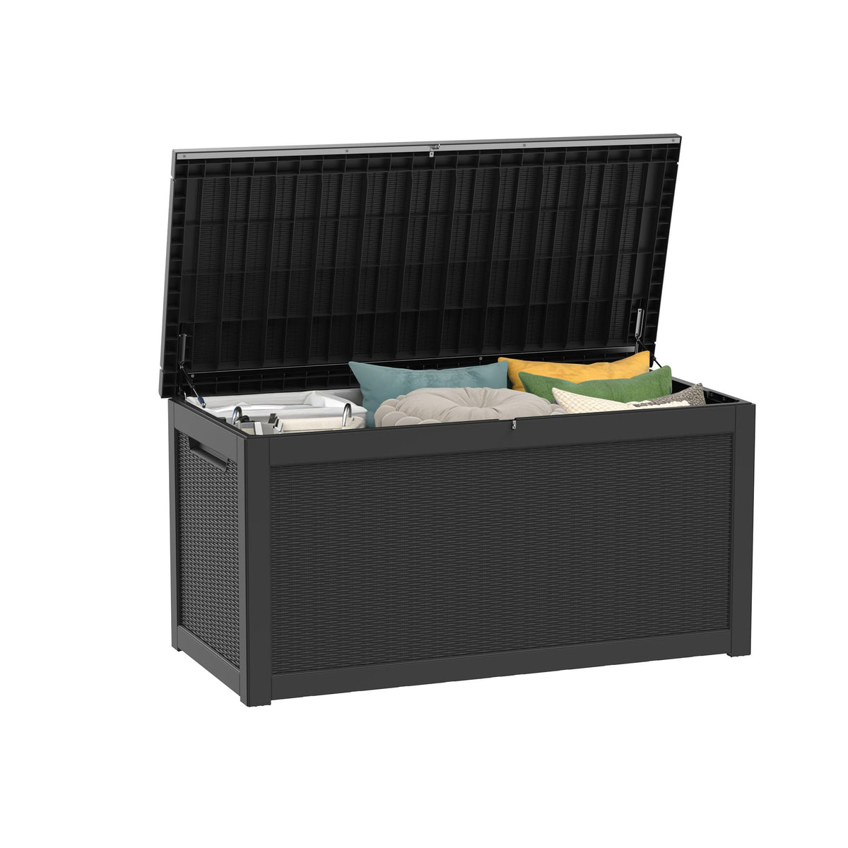PATIOEASY outdoor storage box 325gal front view showing large capacity