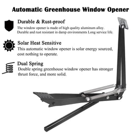 PATIOHZ 2X Auto Vent Opener powered by solar energy maintains ideal interior climate