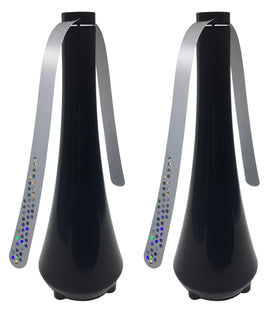 PATIOSIR battery-operated food fan viewed from top, ideal for portable outdoor dining.