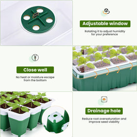 Pattiumo heightened dome design accommodates larger seeds and cuttings