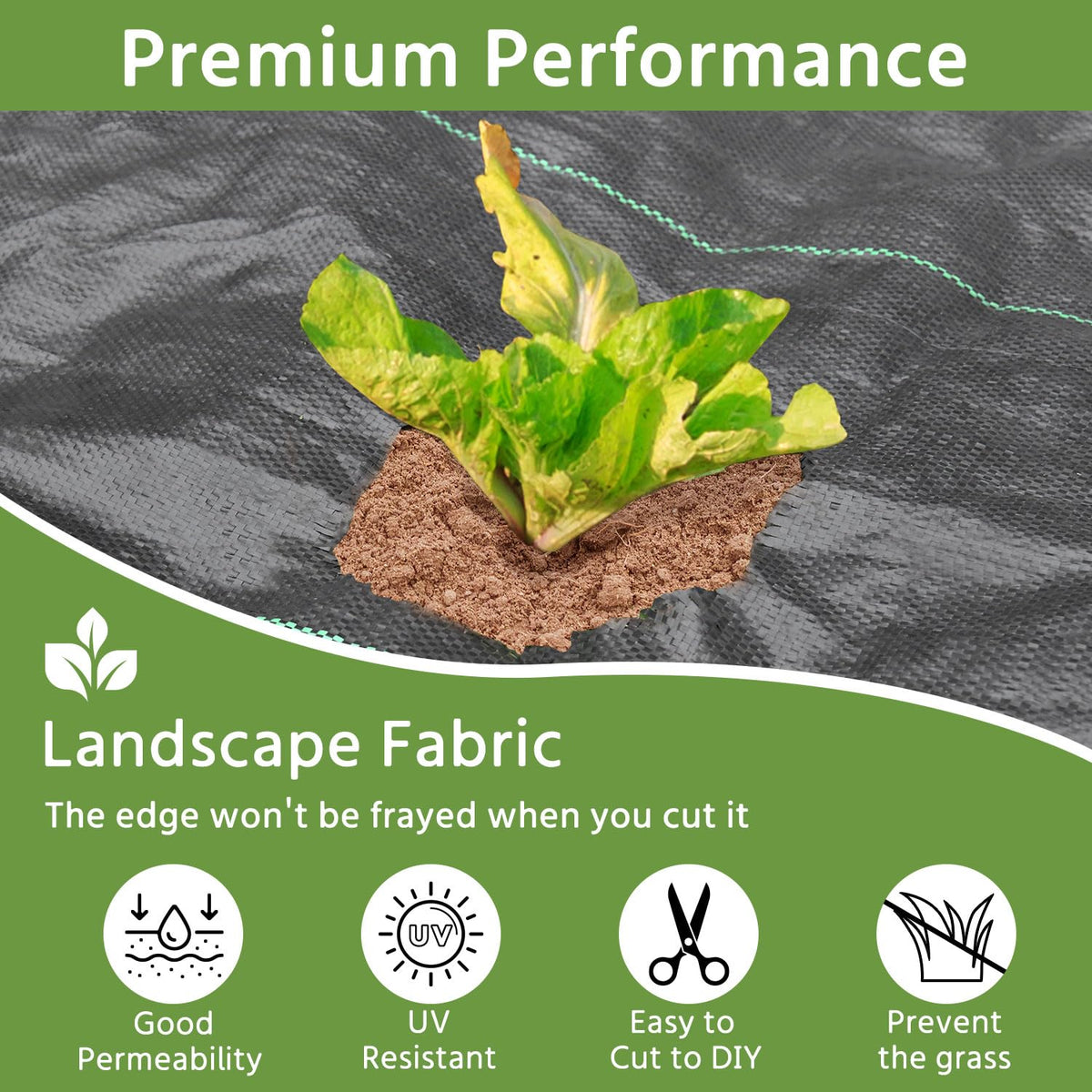 Pattiumo opaque ground cover fabric blocks sunlight to deter weed growth.