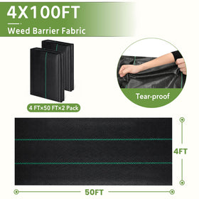 Pattiumo permeable weed barrier allows air, water and nutrients through.