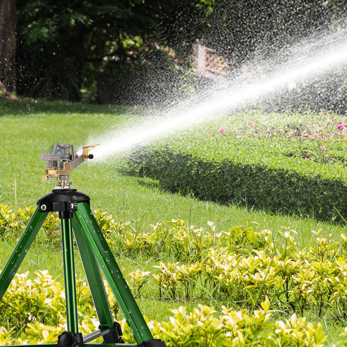 Pattiumo Sprinklers easy setup saves time on watering chores