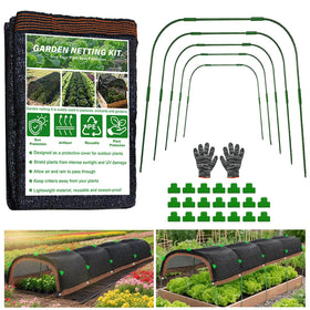PATYDEST garden shade cloth kit shields plants from harsh sun.