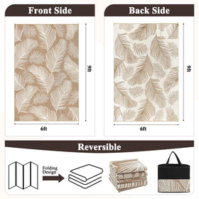 Pauwer waterproof RV mat compact and portable for easy camping.