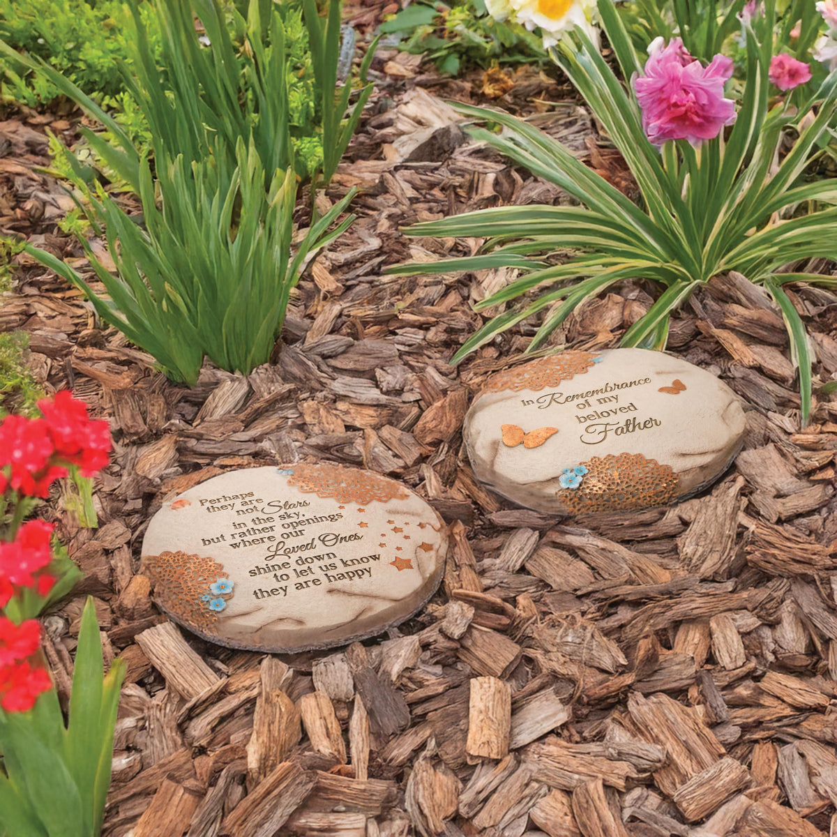 Pavilion Gift Company Stars in the Sky blends with earthy garden tones.